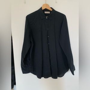 EVERLANE | Black “Clean Silk” Button Down - Size 12